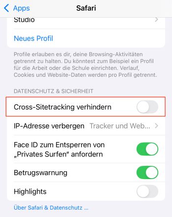 =IOS 18 Safari Websitetracking